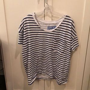 Navy and white striped t-shirt - Madewell